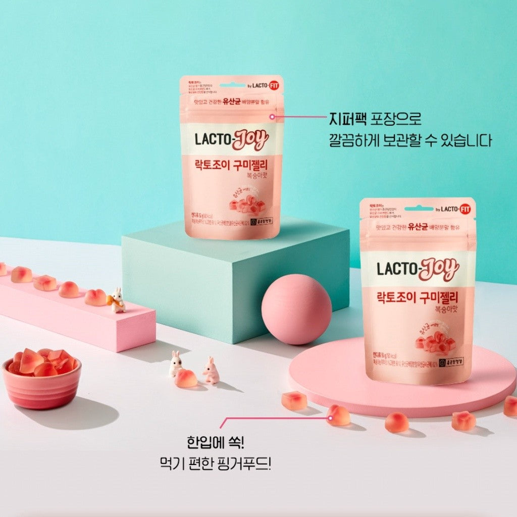 LACTO-FIT Lacto Joy Gummi Jelly Peach Flavor 50g