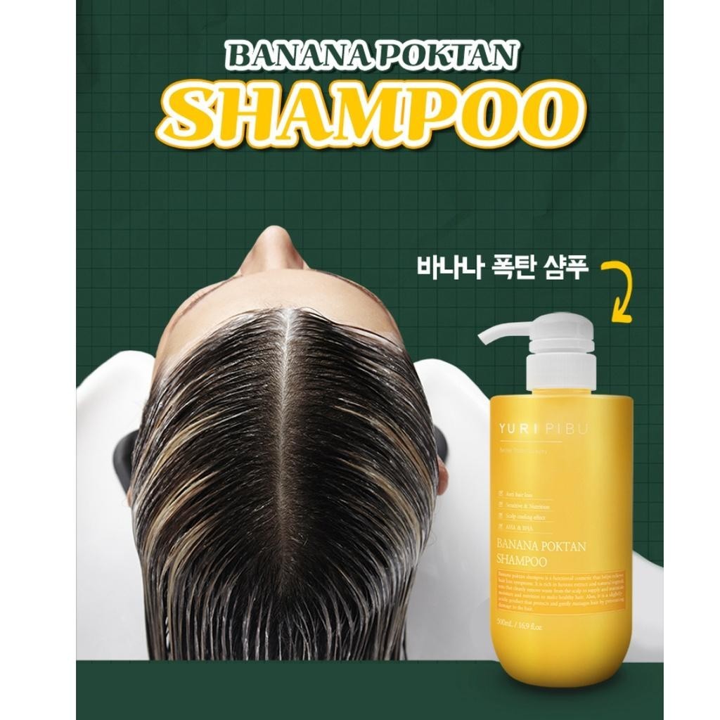 YURIPIBU Banana Poktan Shampoo 500ml