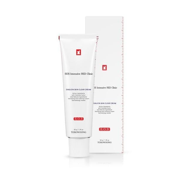 TOSOWOONG SOS Intensive Red Clinic Ovalicin Skin Clear Cream 50g