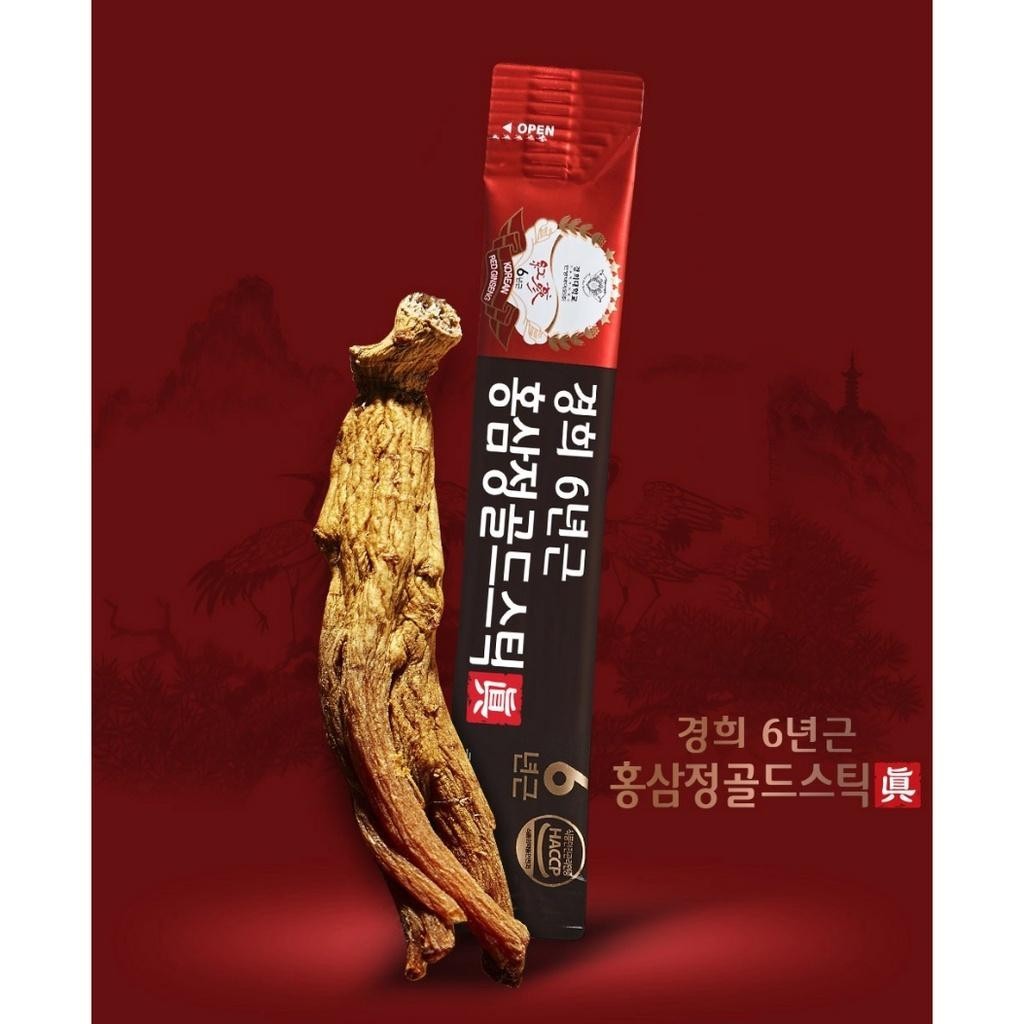 Kyunghee University 6year old Red Ginseng Extract Gold Stick Jin 10g*100P