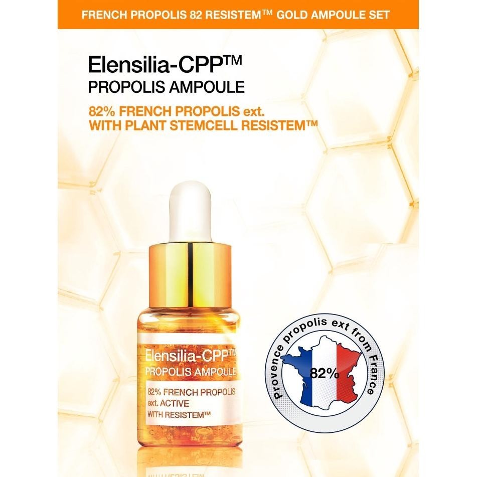 ELENSILIA CPP French Propolis 82 Resystem Gold Ampoule 15ml 10EA