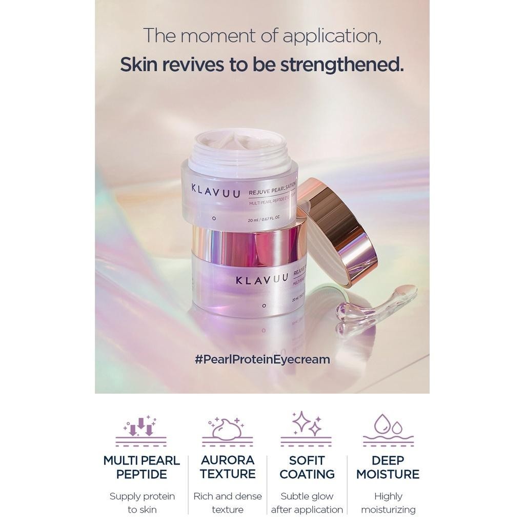 KLAVUU Rejuve Pearlsation Multi Pearl Peptide Eye Cream 20ml