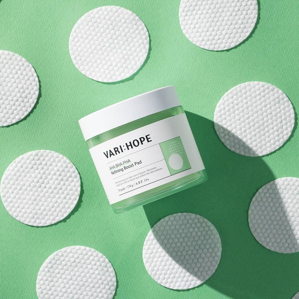 VARI:HOPE AHA BHA PHA Refining Boost Pad 70 sheets / 170g