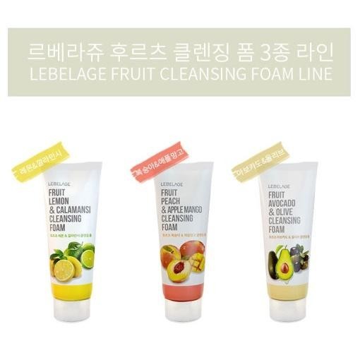 Lebelage Fruits Cleansing Foam 3 Types 100ml