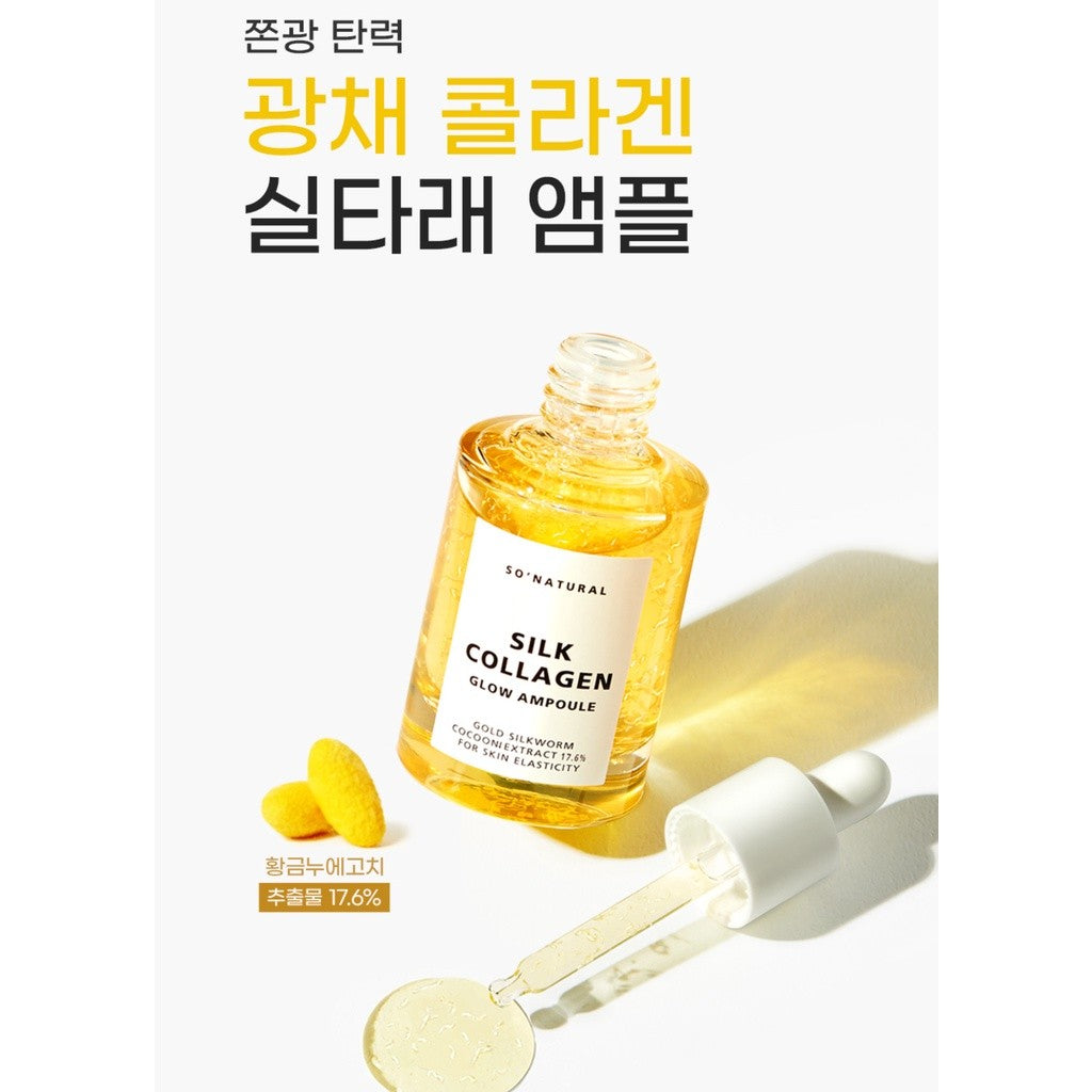 SO NATURAL Silk Collagen Glow Ampoule 30ml