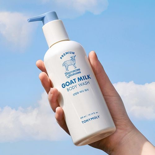 TONYMOLY Premium Goat Milk Moist Body Wash/Body Lotion 300ml