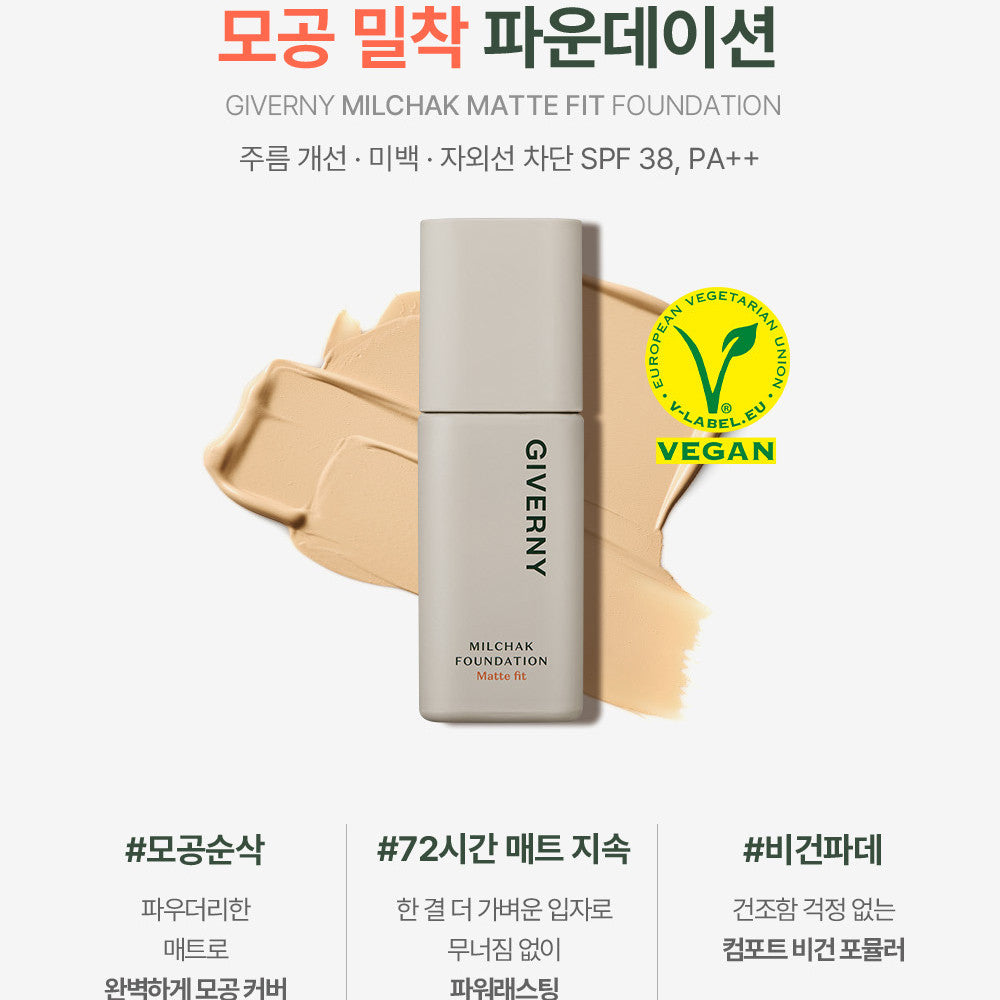 GIVERNY Milchak Matt Fit Foundation 30ml