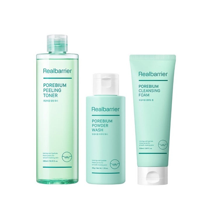 Real Barrier Porebium Cleansing Foam / Peeling Toner / Powder Wash