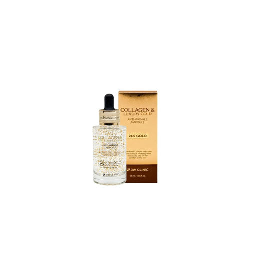 3W Clinic Collagen & Luxury Gold Anti-Wrinkle Ampoule 55ml