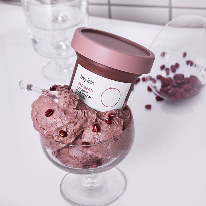 Beplain Red Bean Collagen Pack to Foam Cleanser 100ml