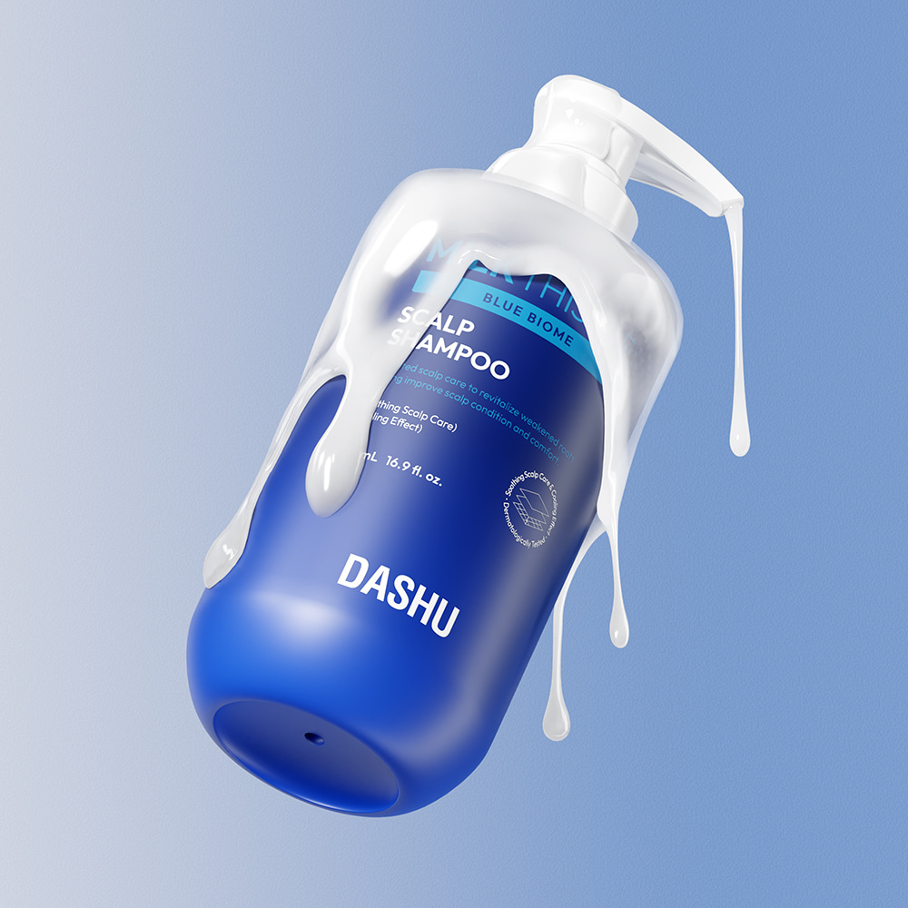 DASHU Daily Milk Thistle Blue Biome Scalp Shampoo 500ml