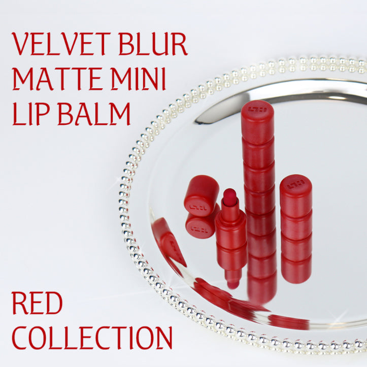 SIMIHAZEBEAUTY Velvet Blur & Super Slick Mini Lip Balm Red Collection 1g