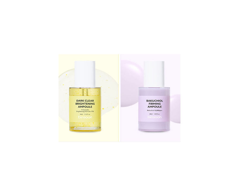 Binsoon Dark Clear Brightening/Bakuchiol Firming Ampoule 40ml