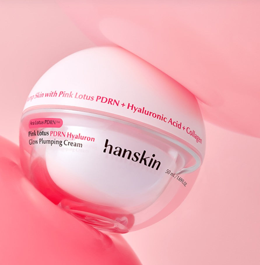 Hanskin Pink Lotus PDRN Hyaluron Glow Plumping Cream 50ml