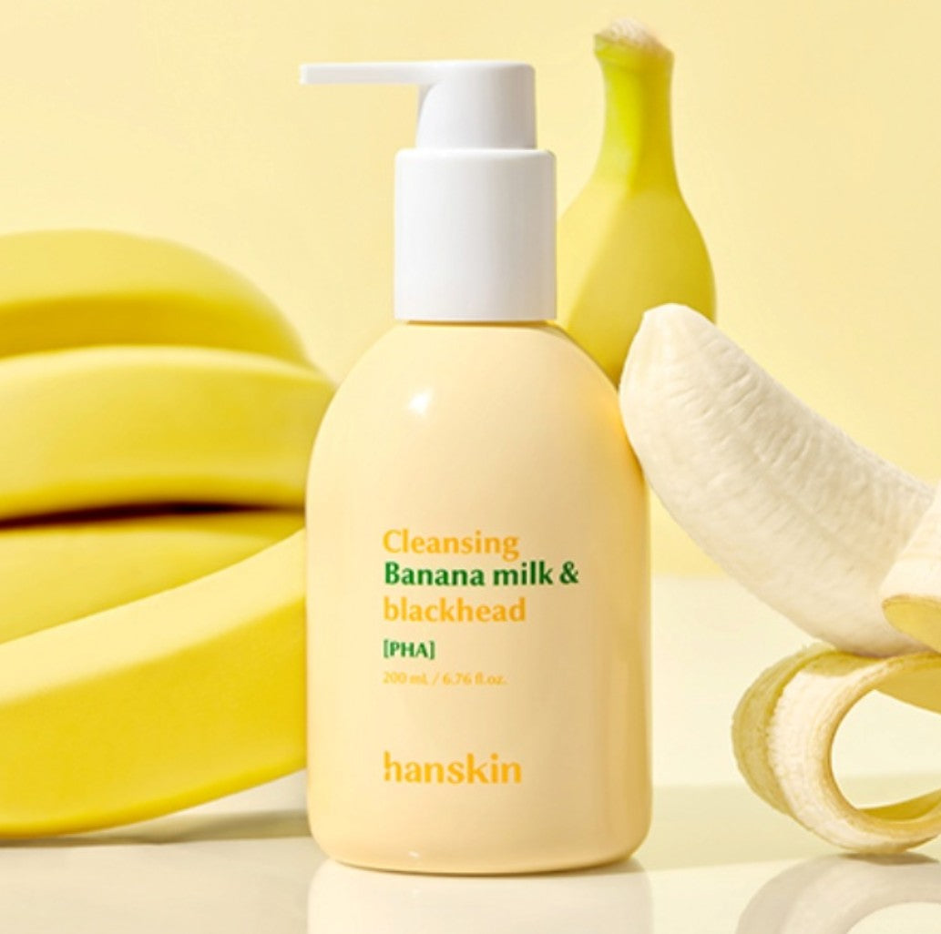 Hanskin Cleansing Banana Milk & Blackhead PHA 200ml