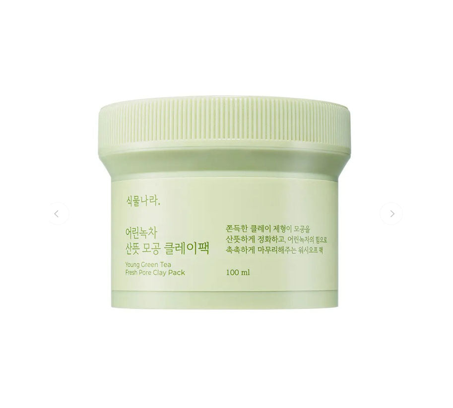 Shingmulnara Young Green Tea Fresh Pore Clay Pack 100ml