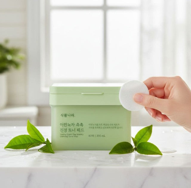 Shingmulnara Young Green Tea Watery Calming Toner Pad 80ea