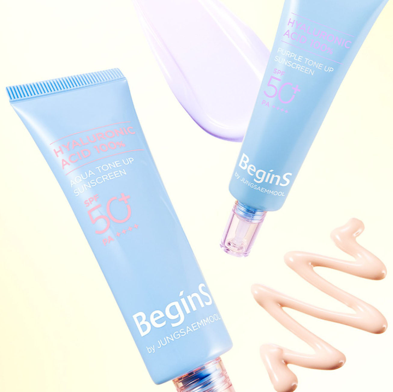BeginS by JUNGSAEMMOOL Blue Chamomile Hyaluronic Acid Tone Up Sunscreen 50ml