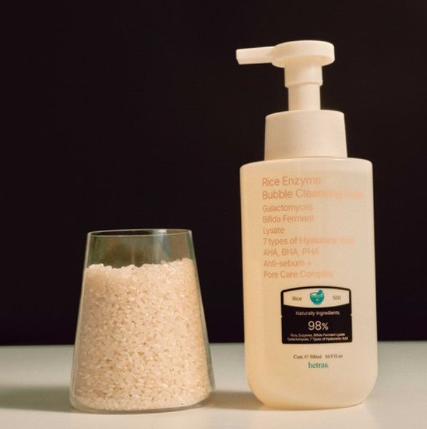 Hetras Morning-Harvested Rice Bubble Cleansing Foam 500ml