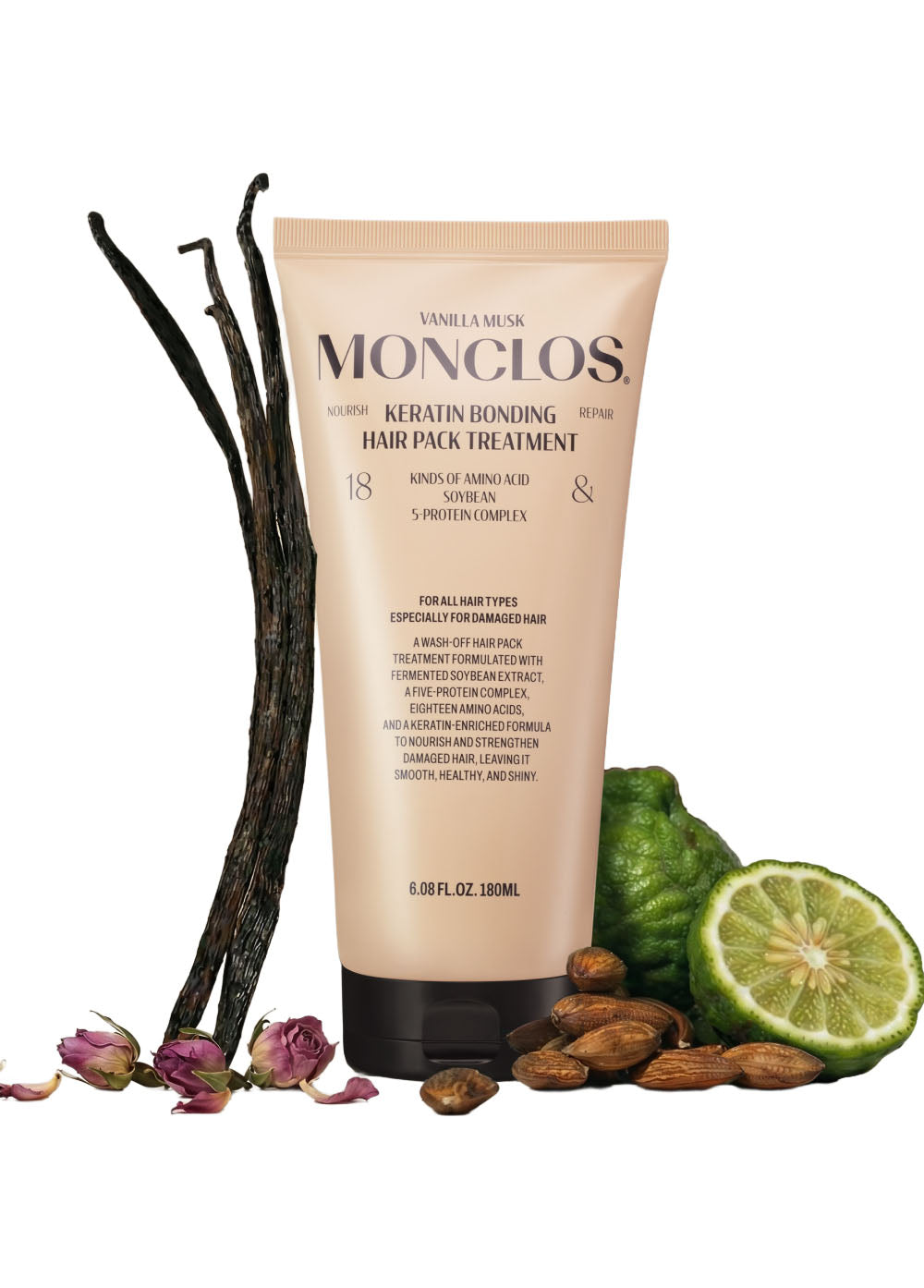 Monclos Keratin Bonding Hair Pack Treatment 180ml