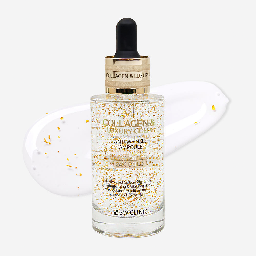 3W Clinic Collagen & Luxury Gold Anti-Wrinkle Ampoule 55ml