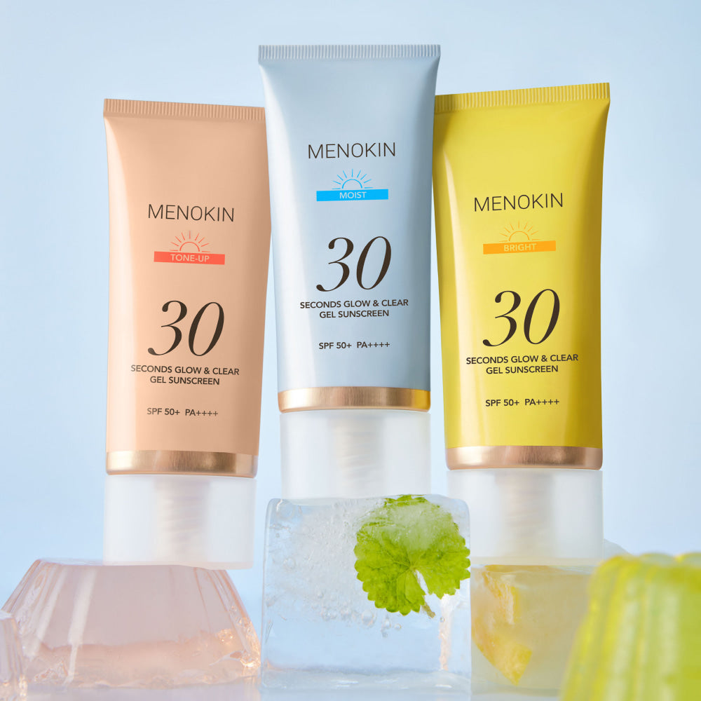 Menokin 30 Seconds Glow & Clear Gel Sunscreen 50ml