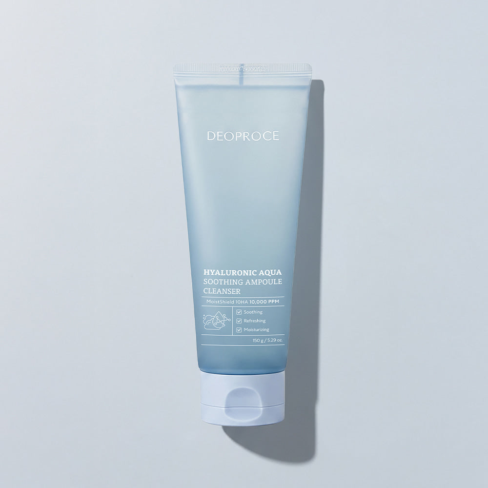 Deoproce Hyaluronic Aqua Soothing Ampoule Cleanser 150g