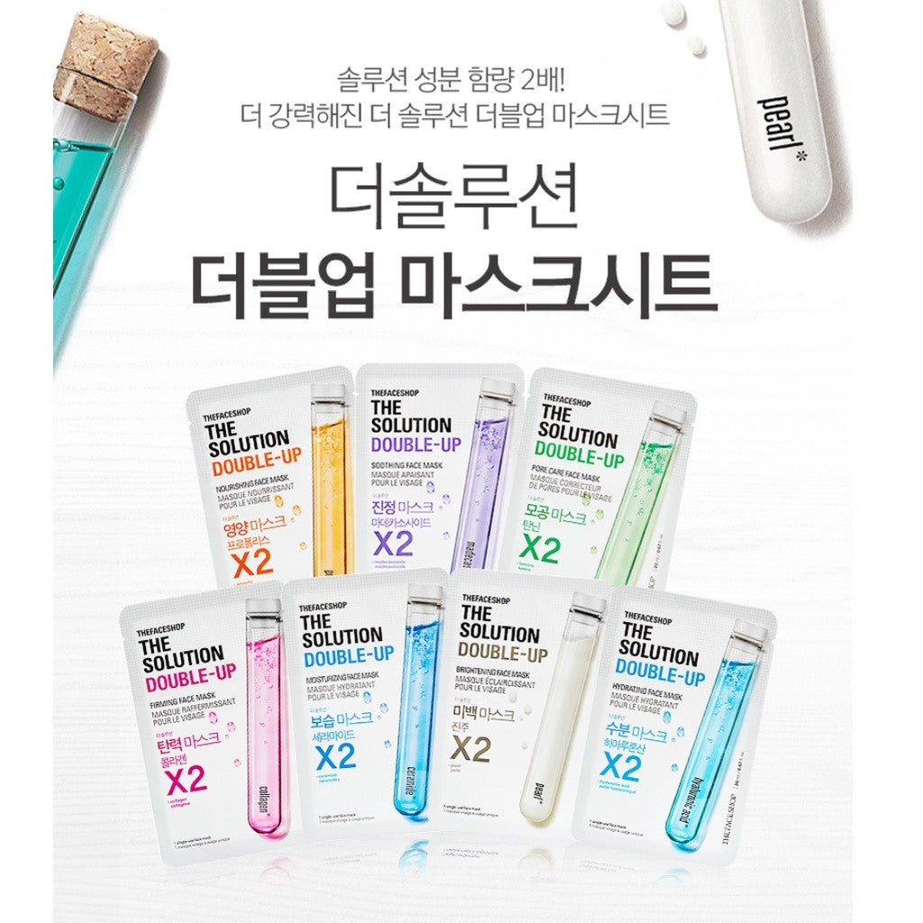 TheFaceShop The Solution Double Up Mask Sheet 22ml