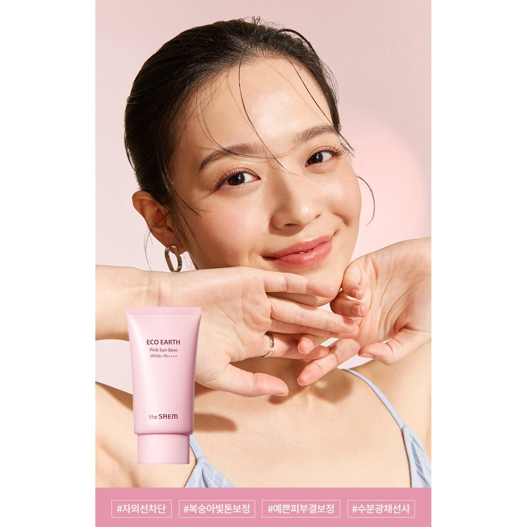The SAEM Eco Earth Pink Sun Base 50g