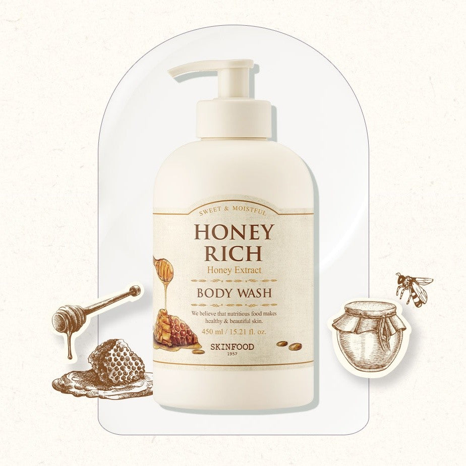 SKINFOOD Honey Rich Body Wash 450ml