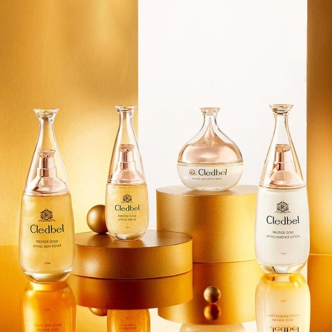 Cledbel Prestige Gold Collagen Basic Toner + Lotion + Serum + Cream Set
