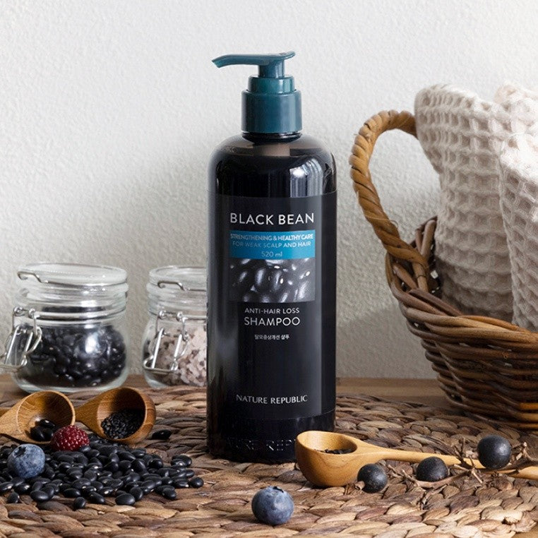 Nature Republic Black Bean Anti Hair Loss Shampoo 300ml/520ml