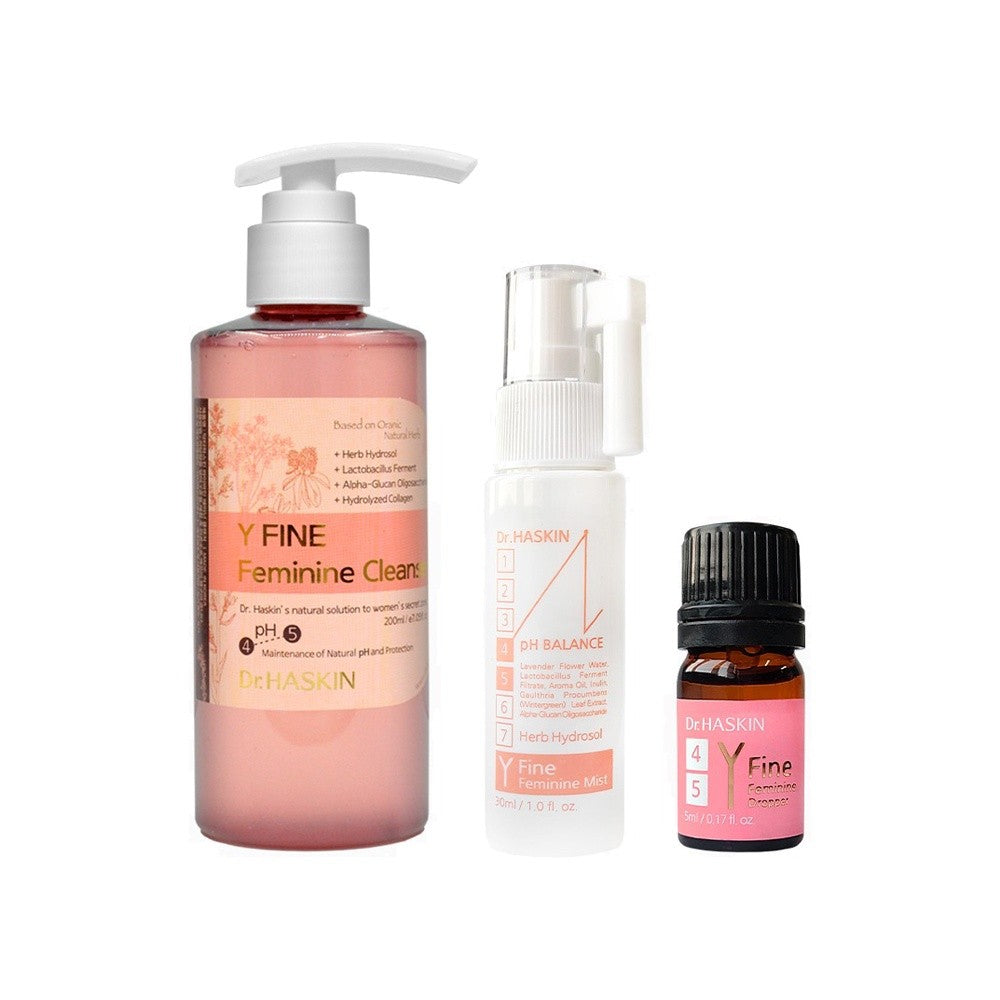 Dr. Haskin Y Fine Feminine Cleanser/Mist/Dropper