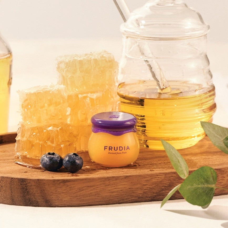 FRUDIA Blueberry Hydrating Honey Lip Balm /Pomegranate Honey 3 in 1 Lip Balm 10ml