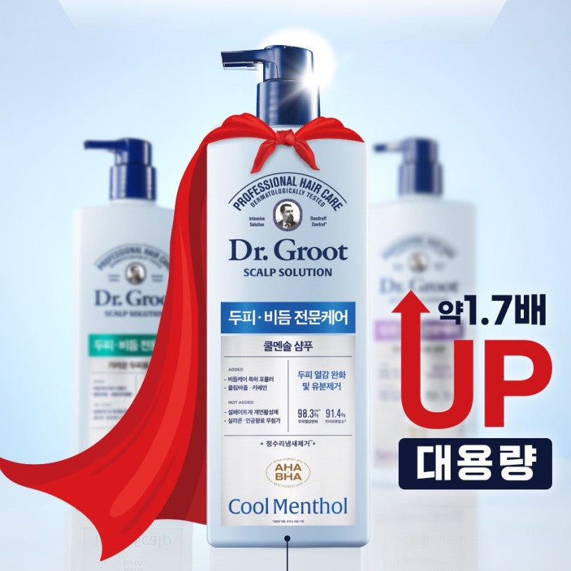 Dr.Groot Scalp Solution 700ml - Cool Menthol / For Itchy Scalp / For Sensitive Scalp