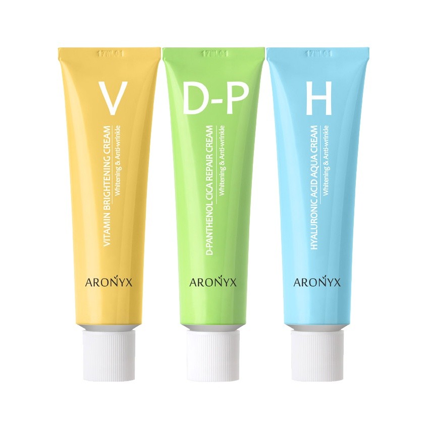 ARONYX D-Panthenol Cica Repair/Hyaluronic Acid Aqua/Vitamin Brightening Cream 50ml