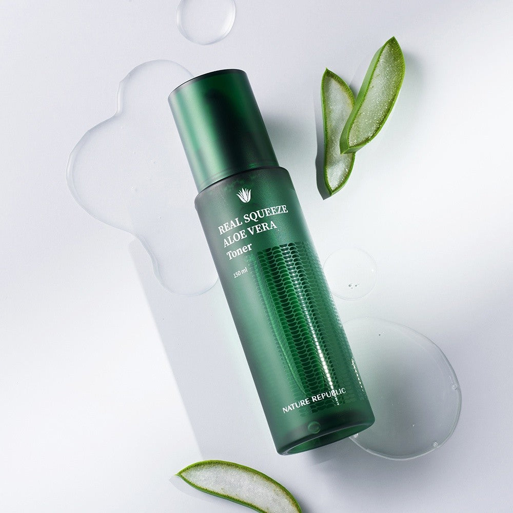 Nature Republic Real Squeeze Aloe Vera Toner/Emulsion/Essence