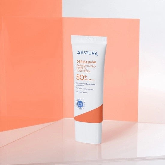 Aestura Derma UV 365 Barrier Hydro Mineral Sunscreen/Red Calming Tonn Up Sunscreen 40ml