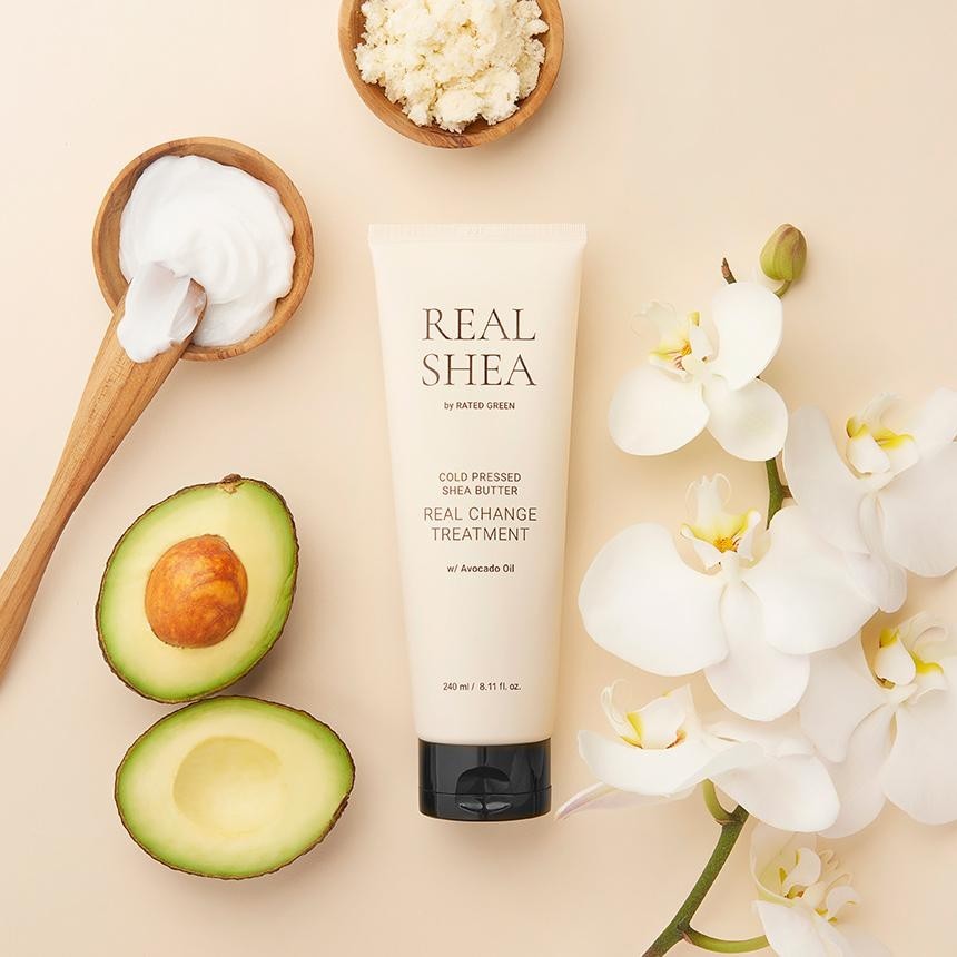 RATED GREEN Real Shea Cold Pressed Shea Butter Real Change Treatment 240ml