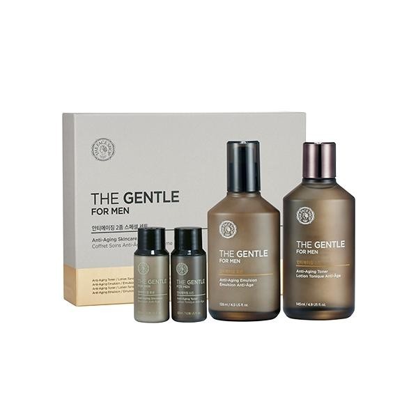 TheFaceShop The Gentle For Men Anti Aging Set Skin 145ml + Lotion 135ml