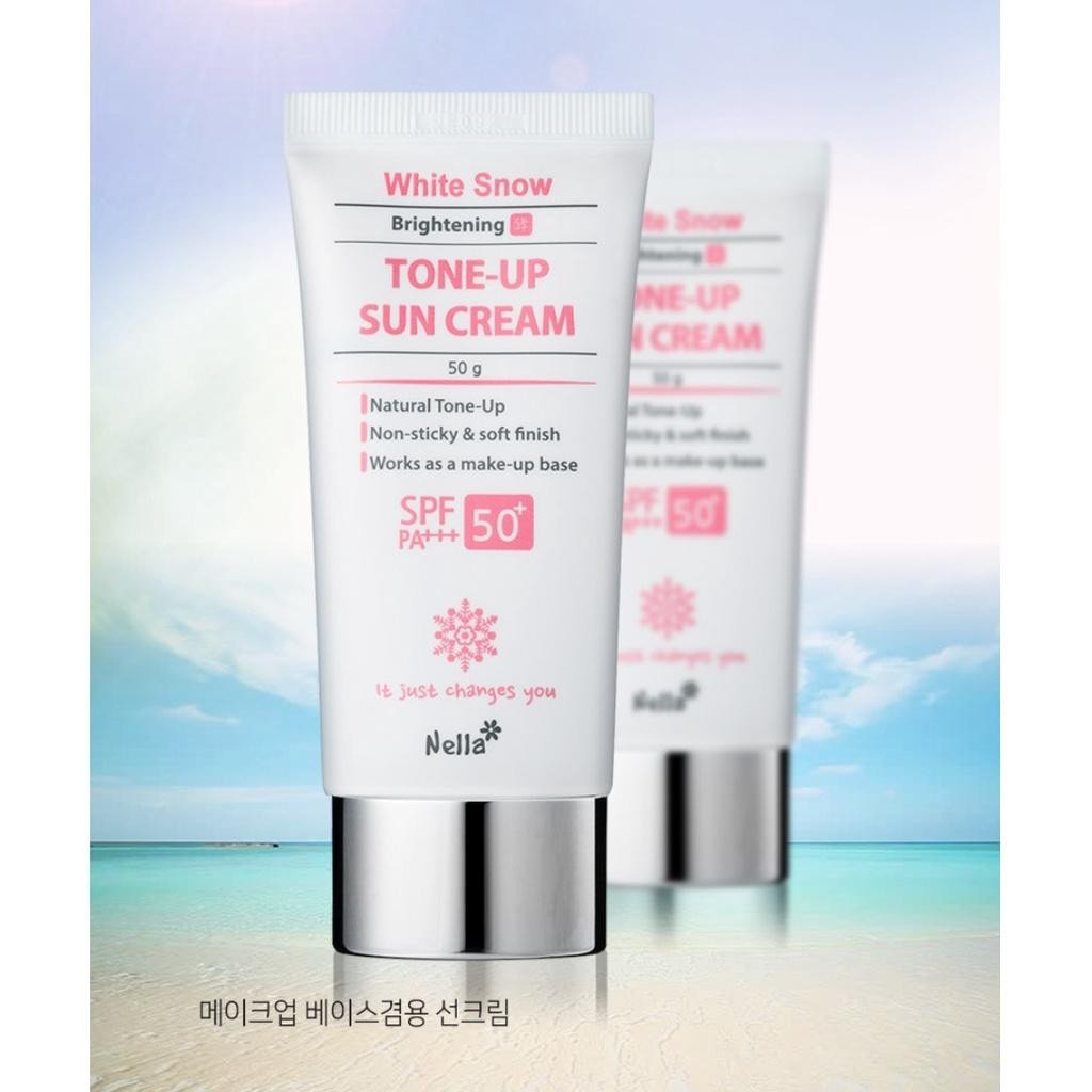 Nella White Snow Brightening Tone Up Sun Cream 50g