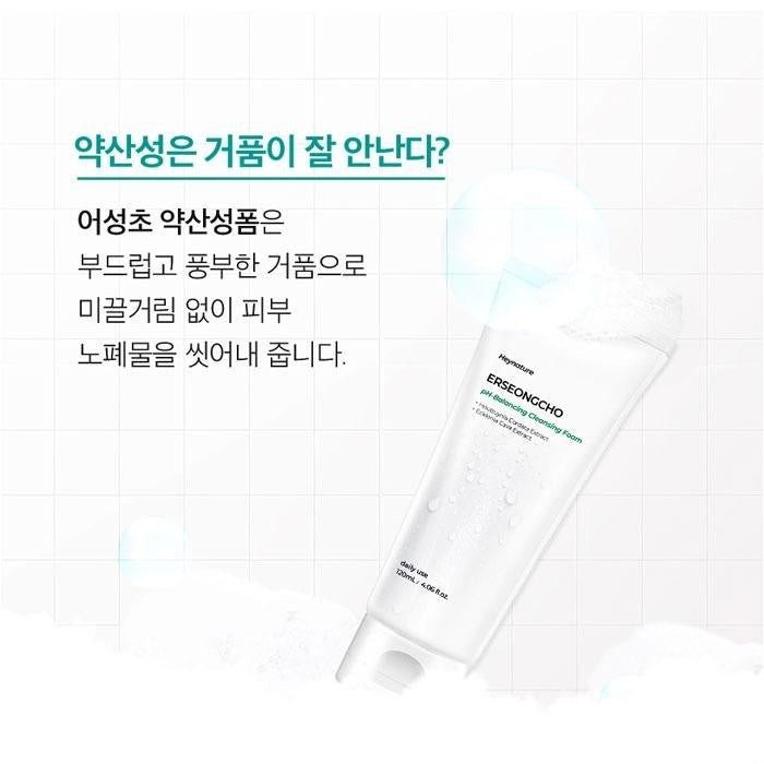 Heynature Eoseongcho Low-pH Cleansing Foam 120ml