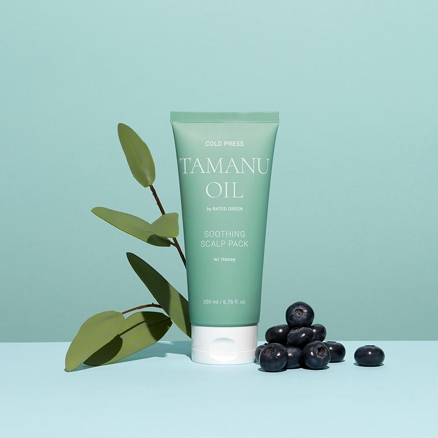 RATED GREEN Cold Press Tamanu Oil Soothing Scalp Pack 200ml