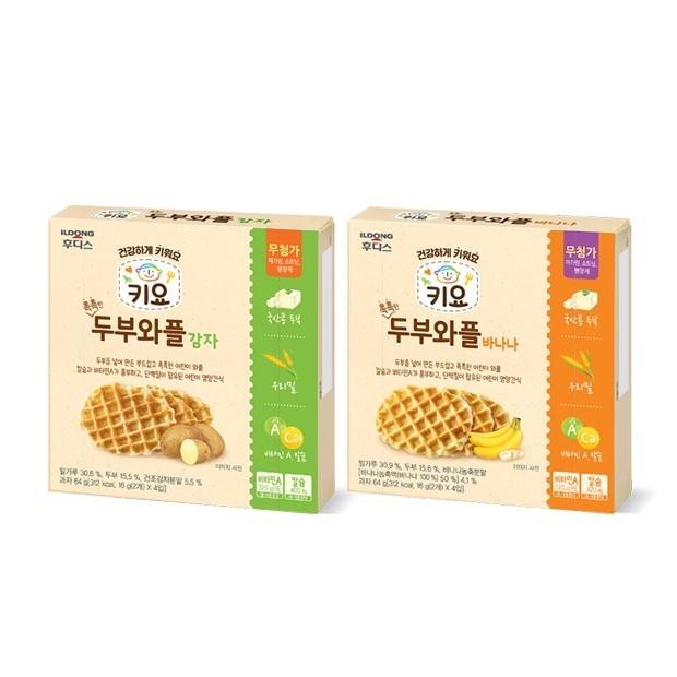 ILDONG Foodies Baby/Kids Kiyo Moist Tofu Waffle 64g