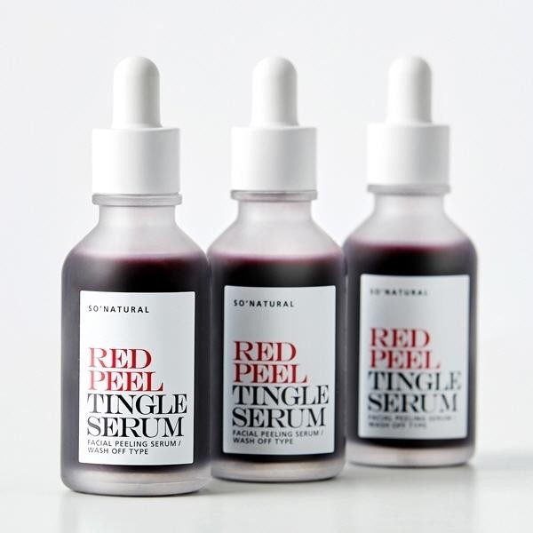 SO NATURAL Red Peel Tingle Serum AHA/BHA 35ml