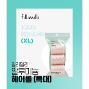 Fillimilli Aluminum Hair Rollers (Extra Large) 3P