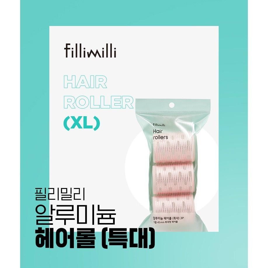 Fillimilli Aluminum Hair Rollers (Extra Large) 3P