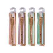 SODOWE Wood Chip Double Sided Fine Bristles Toothbrush