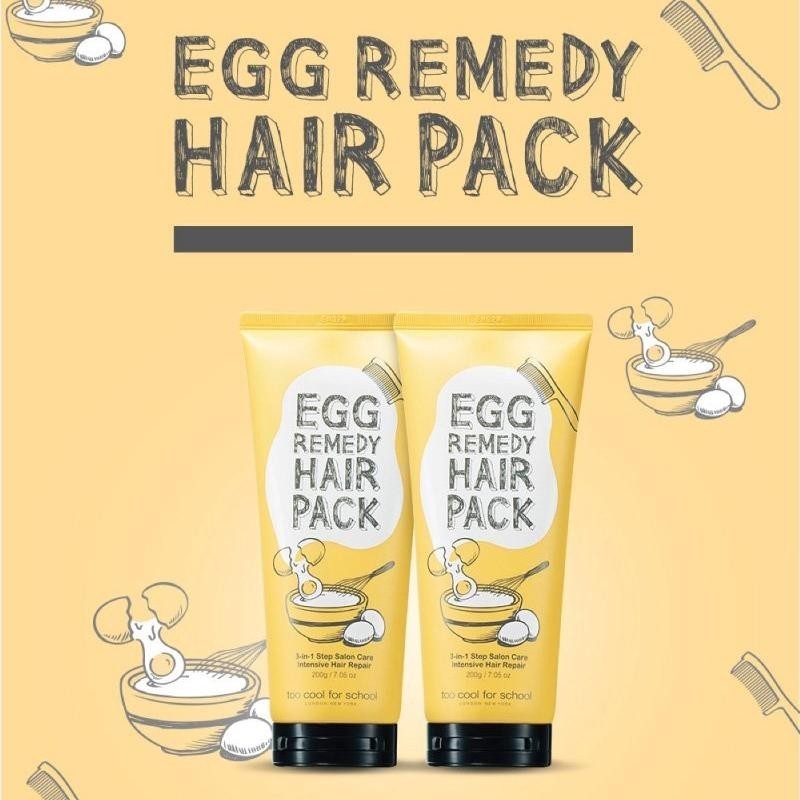 TooCoolForSchool Egg Remedy Hair Pack 200g