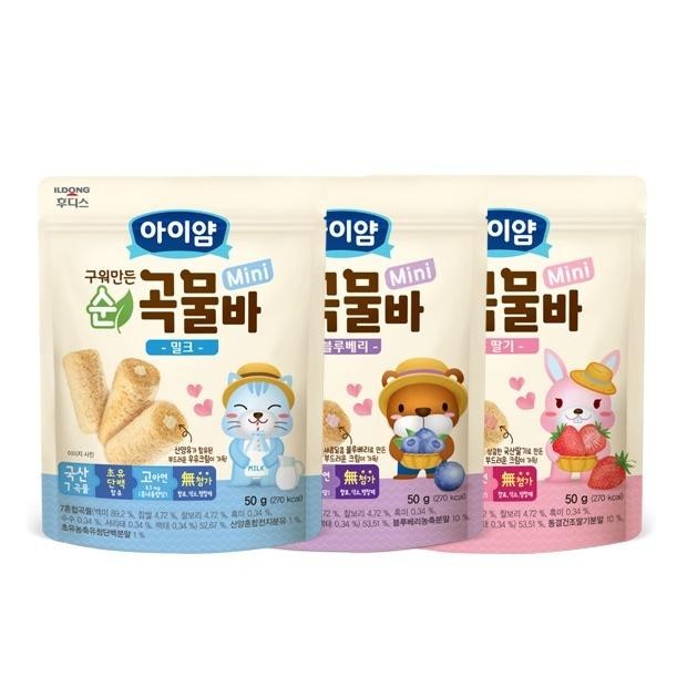 ILDONG Foodies Baby/Kids Pure Grain Bar Mini 50g